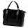  Dámska kožená kabelka Luka 26-056 čierna, crossbody 26 x 19 x 11 cm