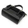  Dámska kožená kabelka Luka 26-056 čierna, crossbody 26 x 19 x 11 cm