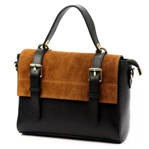  Dámska kožená kabelka Luka 26-056, crossbody, 26 x 19 x 11 cm