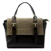  Dámska kožená kabelka Luka 26-056 v béžovej farbe, crossbody, 26 x 19 x 11 cm