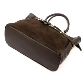    Dámska kožená kabelka cez rameno Luka 26-053 hnedá 42 x 26 x 16 cm