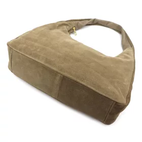    Dámska kožená taška cez rameno Luka 26-050 v béžovej farbe, 44 x 23 x 13 cm