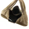  Dámska kožená taška cez rameno Luka 26-050 v béžovej farbe, 44 x 23 x 13 cm