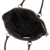  Luka 26-053 DOLLARO hnedá dámska kožená kabelka cez rameno 42 x 26 x 16 cm