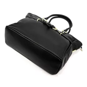    Dámska kožená kabelka Luka 26-053 DOLLARO čierna 42 x 26 x 16 cm