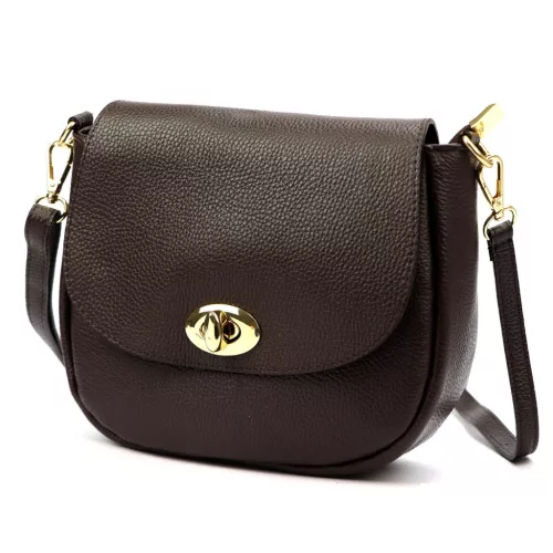  Luka 26-040 DOLLARO hnedá dámska kožená crossbody kabelka 23 x 20 x 10 cm