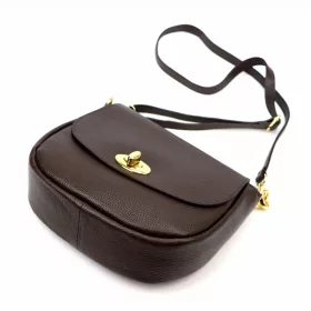    Luka 26-040 DOLLARO hnedá dámska kožená crossbody kabelka 23 x 20 x 10 cm