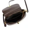  Luka 26-040 DOLLARO hnedá dámska kožená crossbody kabelka 23 x 20 x 10 cm