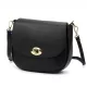  Dámska kožená crossbody kabelka Luka 26-040 DOLLARO čierna 23 x 20 x 10 cm