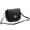  Dámska kožená crossbody kabelka Luka 26-040 DOLLARO čierna 23 x 20 x 10 cm
