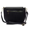  Dámska kožená crossbody kabelka Luka 26-040 DOLLARO čierna 23 x 20 x 10 cm