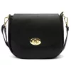  Dámska kožená crossbody kabelka Luka 26-040 DOLLARO čierna 23 x 20 x 10 cm