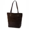  Dámska kožená kabelka cez rameno Luka 26-048 hnedá, shopper 40 x 37 x 15 cm