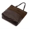  Dámska kožená kabelka cez rameno Luka 26-048 hnedá, shopper 40 x 37 x 15 cm