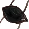  Dámska kožená kabelka cez rameno Luka 26-048 hnedá, shopper 40 x 37 x 15 cm