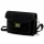  Dámska čierna crossbody kabelka Luka 26-061 z semišovej kože 23 x 16,5 x 9 cm