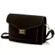  Dámska crossbody kabelka Luka 26-061 tmavohnedá z semišovej kože 23 x 16,5 x 9 cm
