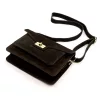  Dámska crossbody kabelka Luka 26-061 tmavohnedá z semišovej kože 23 x 16,5 x 9 cm