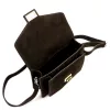  Dámska crossbody kabelka Luka 26-061 tmavohnedá z semišovej kože 23 x 16,5 x 9 cm