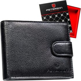    Pánska kožená peňaženka Peterson PTN N992L-SPDM čierna