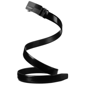  Pánsky opasok z hovädzej kože Peterson PTN A011 ČIERNY