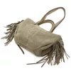  Dámska kožená kabelka Luka 26-065 v béžovej farbe, cez rameno 33 x 26 x 10 cm