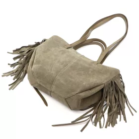    Dámska kožená kabelka Luka 26-065 v béžovej farbe, cez rameno 33 x 26 x 10 cm