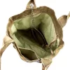  Dámska kabelka cez rameno Luka 26-026 CROCO taupe z kože s krokodílím vzorom, shopper 40 x 36 x 19 cm