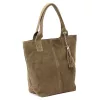  Dámska kožená taška cez rameno Luka 26-026 v béžovej farbe, shopper, 40 x 35 x 18 cm