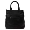  Dámska čierna semišová kožená kabelka Luka 26-066, crossbody, 36 x 32 x 10 cm