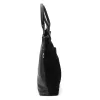  Dámska čierna semišová kožená kabelka Luka 26-066, crossbody, 36 x 32 x 10 cm