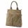  Dámska semišová kožená kabelka Luka 26-066 v béžovej farbe, crossbody, 36 x 32 x 10 cm