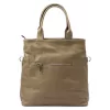  Dámska semišová kožená kabelka Luka 26-066 v béžovej farbe, crossbody, 36 x 32 x 10 cm