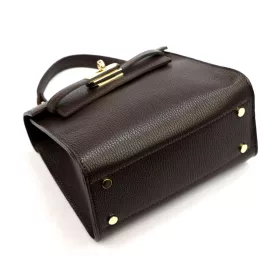    Luka 19-17 MN DOLLARO hnedá dámska kožená kabelka, crossbody 23 x 19 x 12,5 cm