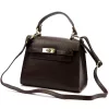  Luka 19-17 MN DOLLARO hnedá dámska kožená kabelka, crossbody 23 x 19 x 12,5 cm