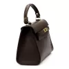  Luka 19-17 MN DOLLARO hnedá dámska kožená kabelka, crossbody 23 x 19 x 12,5 cm
