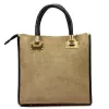  Dámska kožená kabelka Luka 26-073 béžovej farby 30 x 29 x 13 cm
