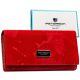 Dámska peňaženka Peterson PTN PS122-MLF s RFID červenou farbou 18,5 x 9,5 x 3 cm