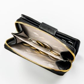    Dámska kožená peňaženka Peterson PTN PS115-MLF s RFID čipom, čierna, 14,5 x 9,5 x 3 cm