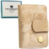  Dámska kožená peňaženka Peterson PTN PS115-MLF RFID béžová 14,5 x 9,5 x 3 cm