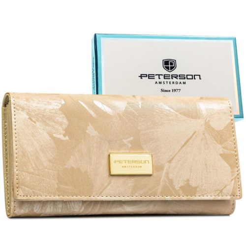  Dámska peňaženka Peterson PTN PS122-MLF RFID béžová 18,5 x 9,5 x 3 cm