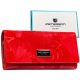  Dámska kožená peňaženka Peterson PTN PS401-MLF veľká červená 18,5 x 9,5 x 2,5 cm, RFID