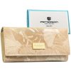  Dámska kožená peňaženka Peterson PTN PS401-MLF veľká béžová 18,5 x 9,5 x 2,5 cm, RFID