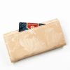  Dámska kožená peňaženka Peterson PTN PS401-MLF veľká béžová 18,5 x 9,5 x 2,5 cm, RFID