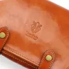  Dámska lesklá kožená crossbody kabelka Florence 58 koňakovohnedej farby 20 x 15 x 7 cm