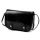  Dámska čierna lesklá kožená crossbody kabelka Florence 58 20 x 15 x 7 cm