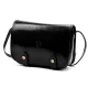  Dámska čierna lesklá kožená crossbody kabelka Florence 58 20 x 15 x 7 cm