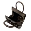  Dámska kožená kabelka Luka 26-070 čokoládovohnedá, crossbody 21 x 18 x 16 cm