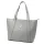  Dámska kožená kabelka cez rameno Gregorio 1731 sivá, shopper 43 x 31 x 15 cm