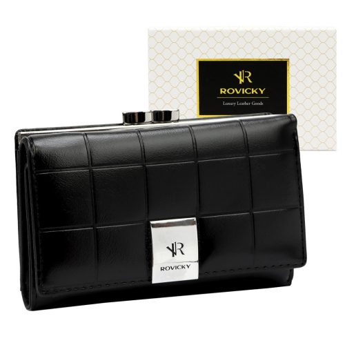 Dámska peňaženka Rovicky RPX-23-3 čierna 14,5 x 9,5 x 3,5 cm